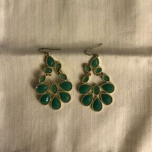 Emerald Statement Earrings